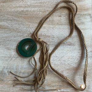 Leather Strap Necklace